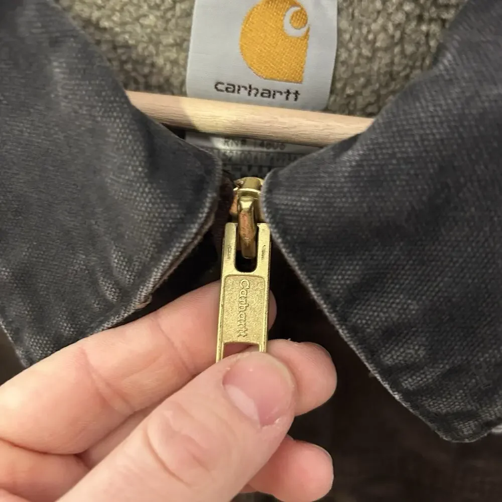 Vintage Carhartt Sherpa-Lined Ridge Jacket “Dark Brown” C61 - Picture 13 of 13